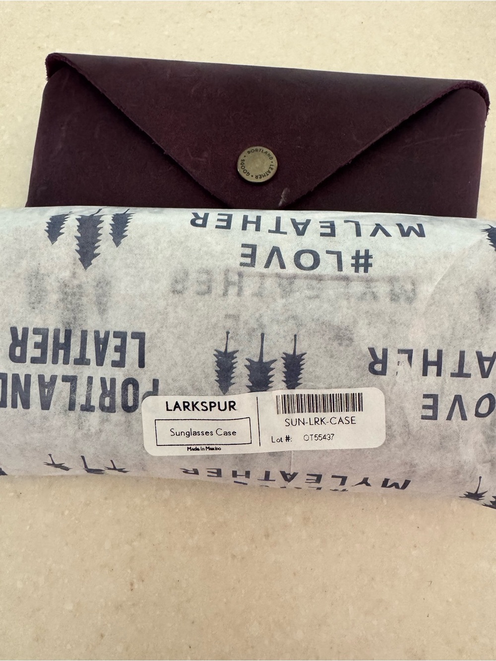 Portland Leather Goods Larkspur Sunglasses Case